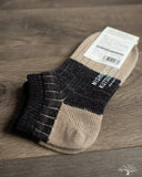 Nishiguchi Kutsushita Linen Cotton Anklet Sock - Charcoal