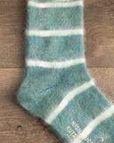 Nishiguchi Kutsushita Mohair Wool Border Socks - Trail Road