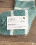 Nishiguchi Kutsushita Mohair Wool Border Socks - Trail Road