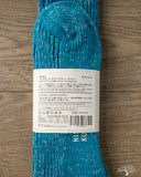 Nishiguchi Kutsushita Hemp Cotton Ribbed Sock - Seagulls Blue