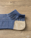 Nishiguchi Kutsushita Linen Cotton Anclet - Blue