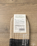 Nishiguchi Kutsushita Linen Cotton Anclet - Charcoal