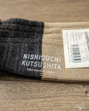 Nishiguchi Kutsushita Linen Cotton Anclet - Charcoal