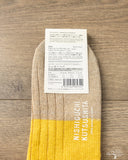 Nishiguchi Kutsushita Linen Cotton Anclet - Yellow