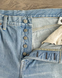 Omoto 0615 - 13.5oz Unsanforized Selvedge Relaxed Denim - 7 Year Wash