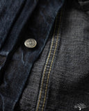 Omoto 3115-BCH - 13.5oz Type 1 Denim Jacket - Charcoal Overdye