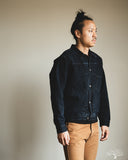 Omoto 3115-BCH - 13.5oz Type 1 Denim Jacket - Charcoal Overdye