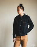 Omoto 3115-BCH - 13.5oz Type 1 Denim Jacket - Charcoal Overdye