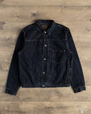 Omoto 3115-BCH - 13.5oz Type 1 Denim Jacket - Charcoal Overdye
