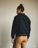 Omoto 3215-BCH - 13.5oz Type 2 Selvedge Denim Jacket - Charcoal Overdye