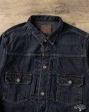 Omoto 3215-BCH - 13.5oz Type 2 Selvedge Denim Jacket - Charcoal Overdye