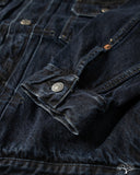 Omoto 3215-BCH - 13.5oz Type 2 Selvedge Denim Jacket - Charcoal Overdye