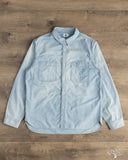 Omoto 5017 - 5.5oz High Density Chambray Work Shirt - 4 Year Wash
