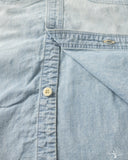 Omoto 5017 - 5.5oz High Density Chambray Work Shirt - 4 Year Wash