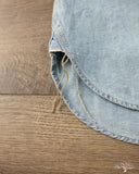 Omoto 5017 - 5.5oz High Density Chambray Work Shirt - 4 Year Wash