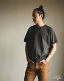 Omoto Denim - 6100 - 12.5oz Memphis Cotton T-Shirt - Bincho-tan Charcoal