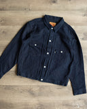 Omoto Denim 3220 - Type 2 Cube Sashiko Denim Jacket Indigo