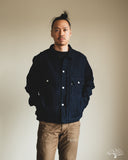 Omoto Denim 3220 - Type 2 Cube Sashiko Denim Jacket Indigo