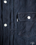 Omoto Denim 3220 - Type 2 Cube Sashiko Denim Jacket Indigo