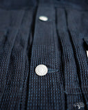 Omoto Denim 3220 - Type 2 Cube Sashiko Denim Jacket Indigo