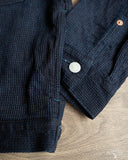 Omoto Denim 3220 - Type 2 Cube Sashiko Denim Jacket Indigo
