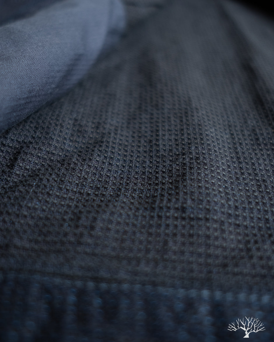 Omoto Denim 3220 - Type 2 Cube Sashiko Denim Jacket Indigo