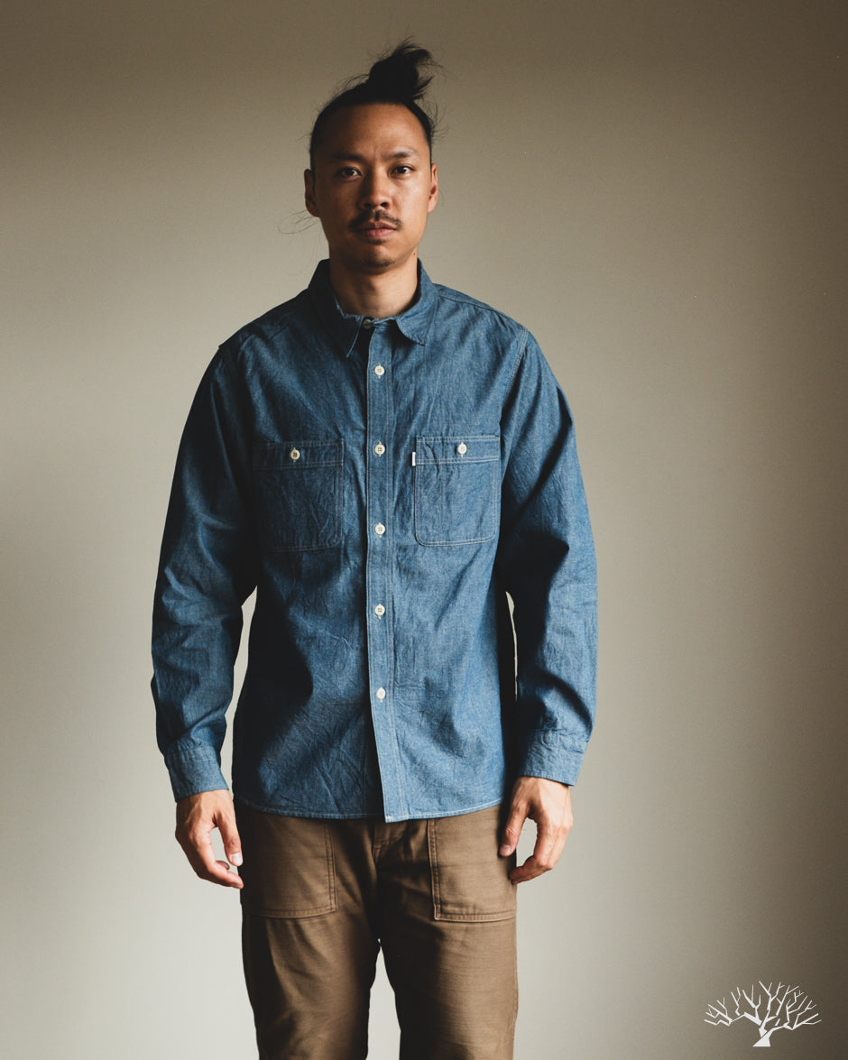 Omoto Denim 5017 - 5.5oz High Density Chambray Work Shirt