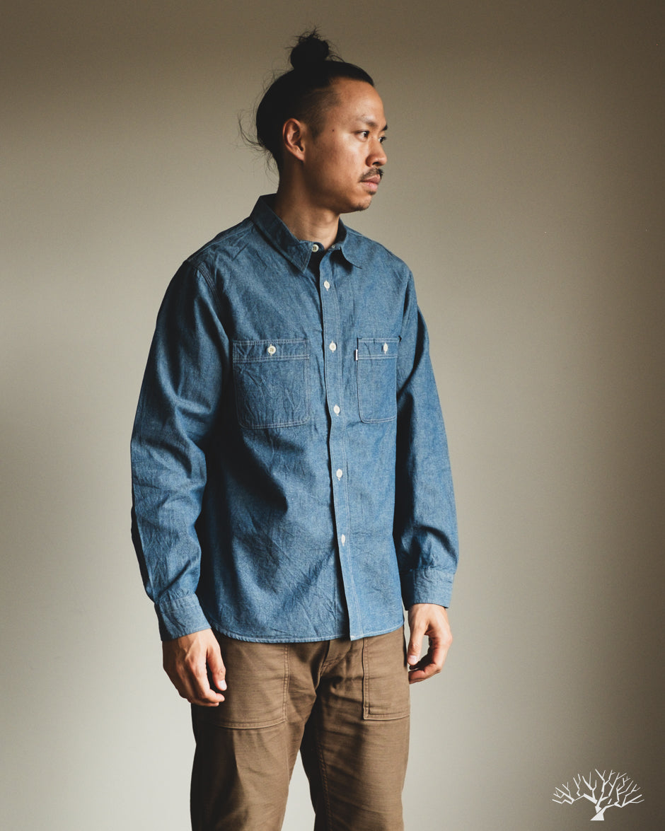 Omoto Denim 5017 - 5.5oz High Density Chambray Work Shirt