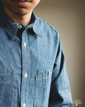 ☆chomotto☆ Omoto Denim - 5017 - 5.5oz High Density Chambray Work Shirt