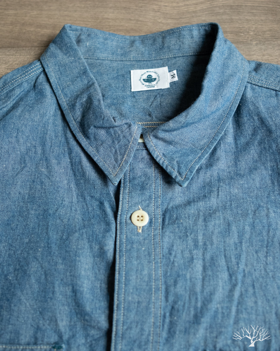 Omoto Denim 5017 - 5.5oz High Density Chambray Work Shirt