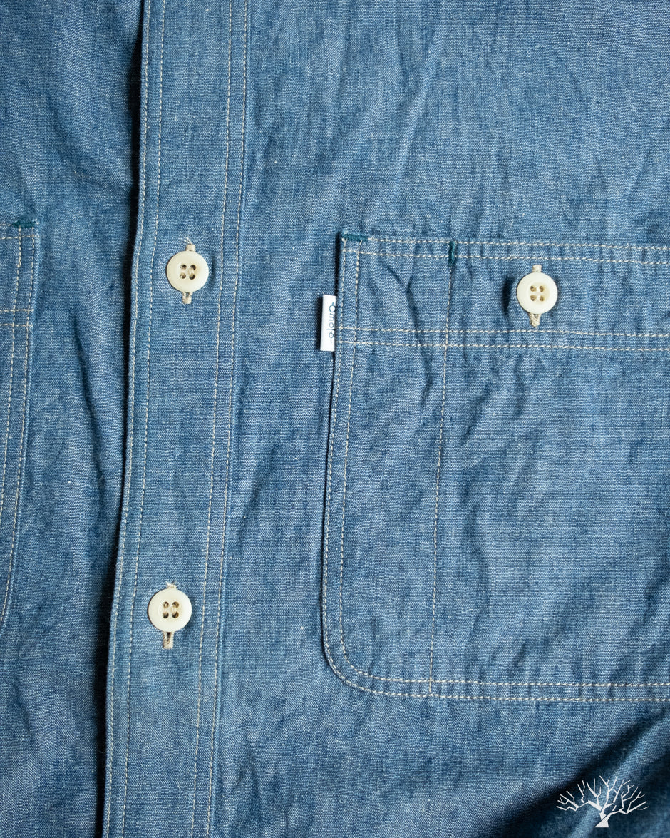 Omoto Denim 5017 - 5.5oz High Density Chambray Work Shirt