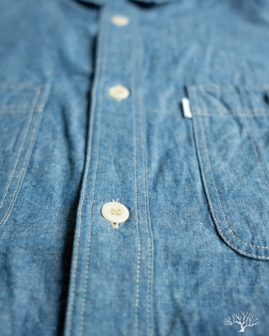 Omoto Denim 5017 - 5.5oz High Density Chambray Work Shirt