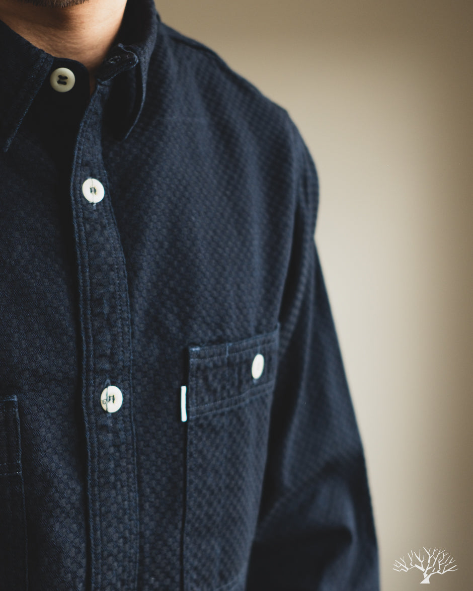 Omoto Denim 5019 - 8oz Ichimatsu Denim Shirt