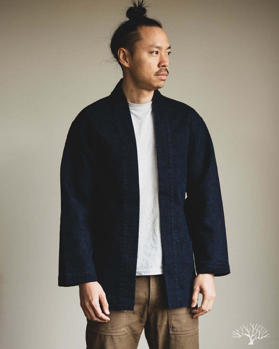 Omoto Denim - 8820 - 12oz Cube Sashiko Denim Happi – Withered Fig