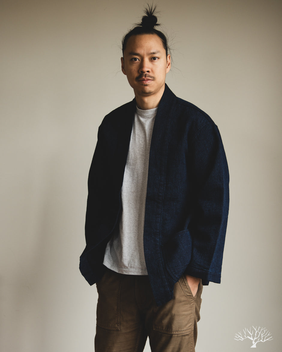 Omoto Denim 8820 - 12oz Cube Sashiko Denim Happi