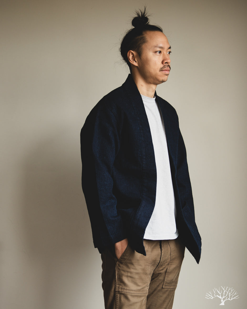 Omoto Denim 8820 - 12oz Cube Sashiko Denim Happi