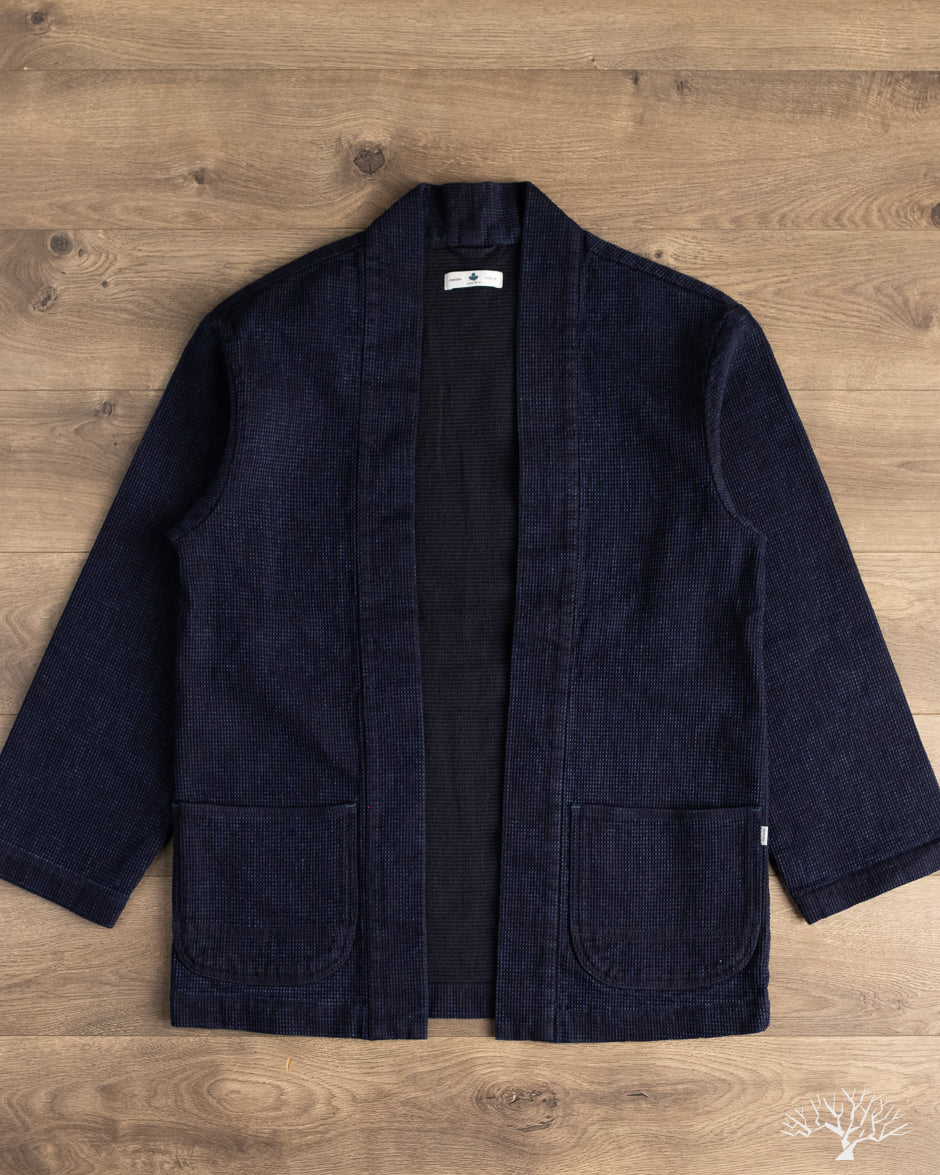 Omoto Denim 8820 - 12oz Cube Sashiko Denim Happi