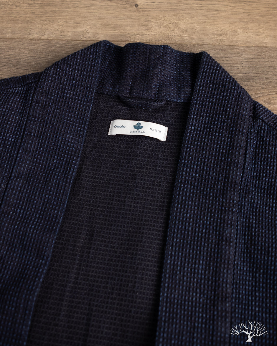 Omoto Denim 8820 - 12oz Cube Sashiko Denim Happi