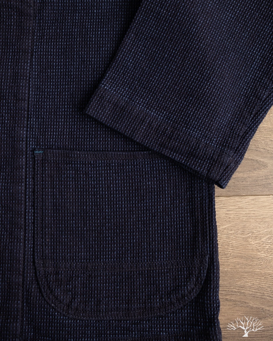 Omoto Denim 8820 - 12oz Cube Sashiko Denim Happi