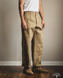 Orgueil - OR-1133 Waste Cotton Wide Selvedge Trousers - Beige