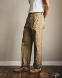 Orgueil - OR-1133 Waste Cotton Wide Selvedge Trousers - Beige