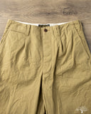 Orgueil - OR-1133 Waste Cotton Wide Selvedge Trousers - Beige