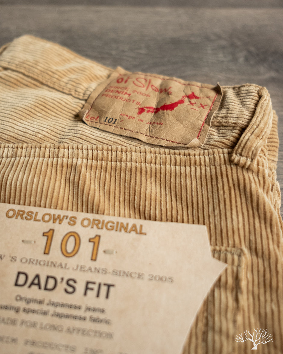 orSlow 101 Dad's Fit Corduroy Pants - Beige