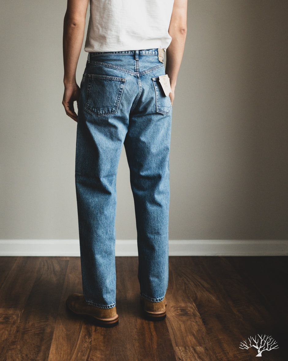 orSlow 101 Dad's Fit Denim Denim Used Withered Fig