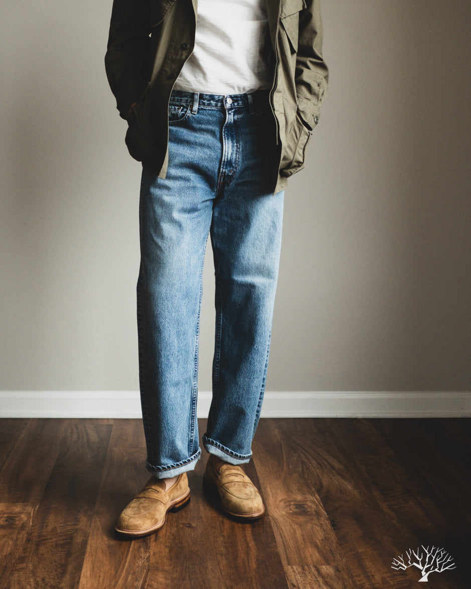 orSlow 101 Dad's Fit Denim Denim Used Withered Fig
