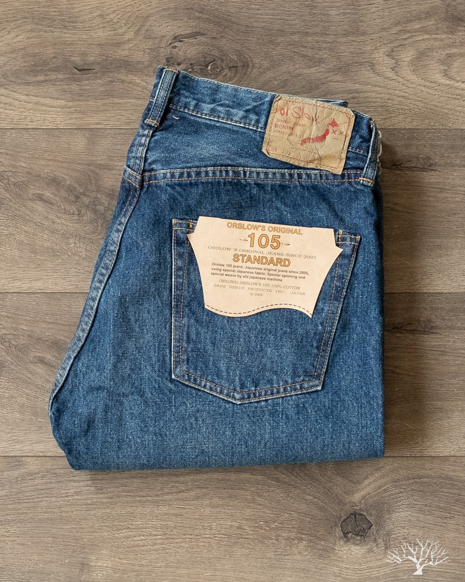 orSlow 105 Standard Fit Selvedge Denim - Two Year Wash