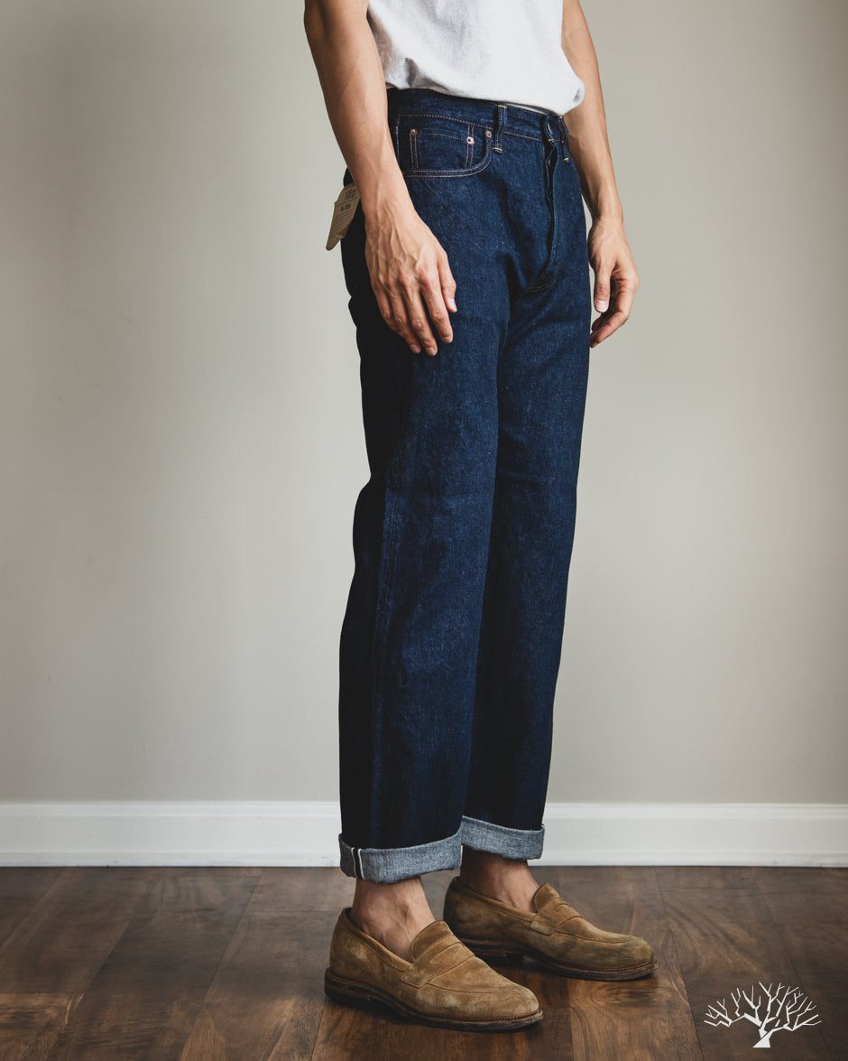 orSlow 105XX The 1950s Selvedge Denim One Wash Withered Fig