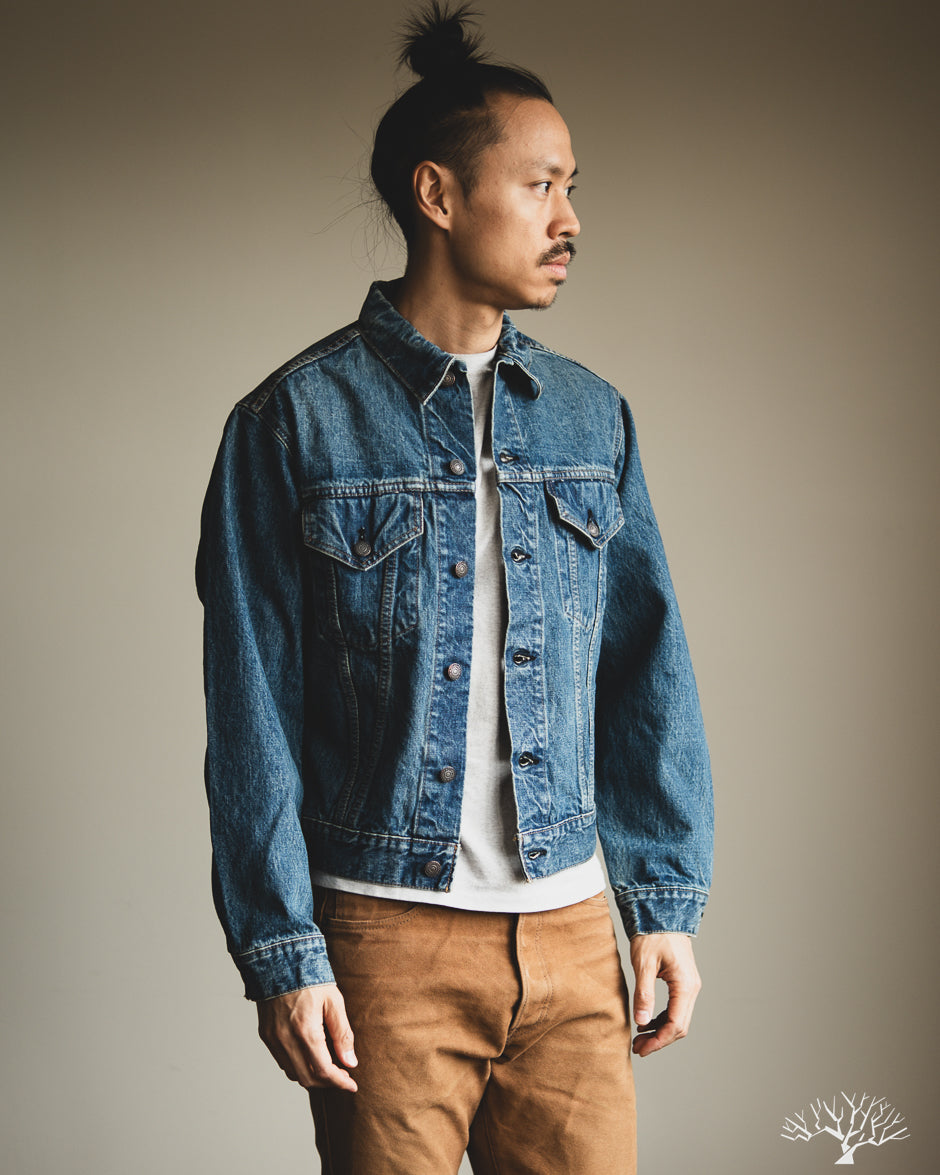 【R商品】efu vintage wide denim jacket orSlow - 1960's Type 3 Denim Jacket - Denim Used – Withered Fig