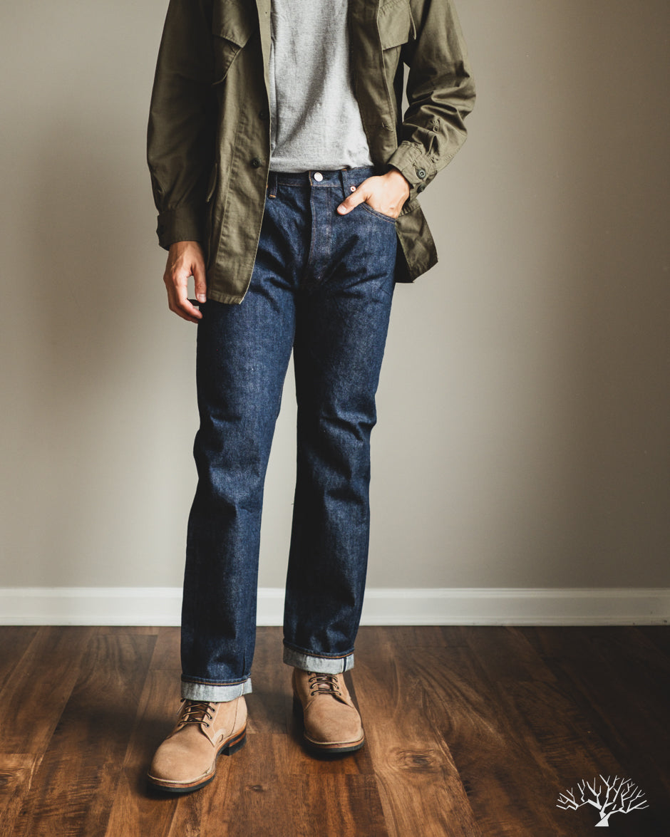 orSlow 1966 Standard Fit Selvedge Denim One Wash Withered Fig