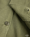 orSlow 4 Pocket U.S. Army Fatigue Shirt - Dark Olive Stone